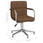 vidaXL Esszimmerstuhl Drehbar Braun Stoff vidaXL Esszimmerstuhl Drehbar Braun Stoff