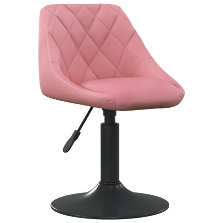vidaXL Esszimmerstühle 4 Stk. Drehbar Rosa Samt