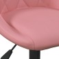 vidaXL Esszimmerstühle 4 Stk. Drehbar Rosa Samt vidaXL Esszimmerstühle 4 Stk. Drehbar Rosa Samt