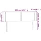vidaXL LED Kopfteil Dunkelgrün 147x16x78/88 cm Samt