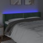 vidaXL LED Kopfteil Dunkelgrün 163x16x78/88 cm Samt vidaXL LED Kopfteil Dunkelgrün 163x16x78/88 cm Samt