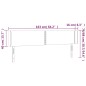 vidaXL LED Kopfteil Dunkelgrün 163x16x78/88 cm Samt vidaXL LED Kopfteil Dunkelgrün 163x16x78/88 cm Samt