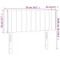 vidaXL LED Kopfteil Dunkelgrün 93x16x78/88 cm Samt vidaXL LED Kopfteil Dunkelgrün 93x16x78/88 cm Samt
