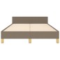 vidaXL Bettgestell ohne Matratze Taupe 120x200 cm Stoff vidaXL Bettgestell ohne Matratze Taupe 120x200 cm Stoff