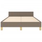 vidaXL Bettgestell ohne Matratze Taupe 120x200 cm Stoff vidaXL Bettgestell ohne Matratze Taupe 120x200 cm Stoff