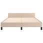 vidaXL Bettgestell mit Kopfteil Cappuccino-Braun 140x190 cm Kunstleder vidaXL Bettgestell mit Kopfteil Cappuccino-Braun 140x190 cm Kunstleder