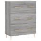 Highboard Grau Sonoma 69,5x34x180 cm Holzwerkstoff Highboard Grau Sonoma 69,5x34x180 cm Holzwerkstoff