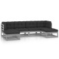 6-tlg. Garten-Lounge-Set mit Kissen Kiefer Massivholz 6-tlg. Garten-Lounge-Set mit Kissen Kiefer Massivholz