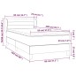 vidaXL Boxspringbett mit Matratze Dunkelblau 80x200 cm Samt vidaXL Boxspringbett mit Matratze Dunkelblau 80x200 cm Samt