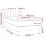 vidaXL Boxspringbett mit Matratze Rosa 80x200 cm Samt vidaXL Boxspringbett mit Matratze Rosa 80x200 cm Samt