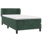 vidaXL Boxspringbett mit Matratze Dunkelgrün 80x200 cm Samt vidaXL Boxspringbett mit Matratze Dunkelgrün 80x200 cm Samt