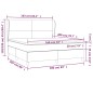 vidaXL Boxspringbett mit Matratze Creme 160x200 cm Stoff vidaXL Boxspringbett mit Matratze Creme 160x200 cm Stoff