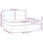vidaXL Boxspringbett mit Matratze Creme 200x200 cm Stoff vidaXL Boxspringbett mit Matratze Creme 200x200 cm Stoff