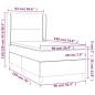 vidaXL Boxspringbett mit Matratze Cappuccino-Braun 90x190cm Kunstleder vidaXL Boxspringbett mit Matratze Cappuccino-Braun 90x190cm Kunstleder