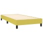 vidaXL Boxspringbett mit Matratze Grün 100x200 cm Stoff vidaXL Boxspringbett mit Matratze Grün 100x200 cm Stoff