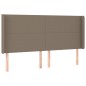 vidaXL Boxspringbett mit Matratze Taupe 160x200 cm Stoff vidaXL Boxspringbett mit Matratze Taupe 160x200 cm Stoff