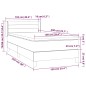 vidaXL Boxspringbett mit Matratze Dunkelblau 100x200 cm Samt vidaXL Boxspringbett mit Matratze Dunkelblau 100x200 cm Samt