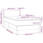 vidaXL Boxspringbett mit Matratze Dunkelgrün 80x200 cm Samt vidaXL Boxspringbett mit Matratze Dunkelgrün 80x200 cm Samt