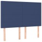 vidaXL Boxspringbett mit Matratze Blau 140x200 cm Stoff vidaXL Boxspringbett mit Matratze Blau 140x200 cm Stoff