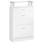 vidaXL Schuhschrank Hochglanz-Weiß 63x24x104 cm Holzwerkstoff vidaXL Schuhschrank Hochglanz-Weiß 63x24x104 cm Holzwerkstoff