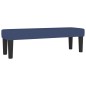 vidaXL Boxspringbett mit Matratze Blau 140x200 cm Stoff vidaXL Boxspringbett mit Matratze Blau 140x200 cm Stoff