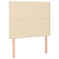 vidaXL Boxspringbett mit Matratze Creme 100x200 cm Stoff vidaXL Boxspringbett mit Matratze Creme 100x200 cm Stoff