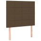 vidaXL Boxspringbett mit Matratze Dunkelbraun 90x200 cm Stoff vidaXL Boxspringbett mit Matratze Dunkelbraun 90x200 cm Stoff