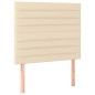 vidaXL Boxspringbett mit Matratze Creme 90x200 cm Stoff vidaXL Boxspringbett mit Matratze Creme 90x200 cm Stoff