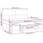vidaXL Boxspringbett Matratze Cappuccino-Braun 200x200cm Kunstleder vidaXL Boxspringbett Matratze Cappuccino-Braun 200x200cm Kunstleder