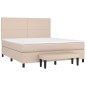 vidaXL Boxspringbett Matratze Cappuccino-Braun 160x200 cm Kunstleder vidaXL Boxspringbett Matratze Cappuccino-Braun 160x200 cm Kunstleder