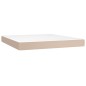vidaXL Boxspringbett Matratze Cappuccino-Braun 160x200 cm Kunstleder vidaXL Boxspringbett Matratze Cappuccino-Braun 160x200 cm Kunstleder
