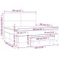 vidaXL Boxspringbett Matratze Cappuccino-Braun 160x200 cm Kunstleder vidaXL Boxspringbett Matratze Cappuccino-Braun 160x200 cm Kunstleder