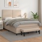 vidaXL Boxspringbett Matratze Cappuccino-Braun 140x200cm Kunstleder vidaXL Boxspringbett Matratze Cappuccino-Braun 140x200cm Kunstleder