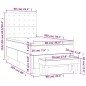 vidaXL Boxspringbett mit Matratze Cappuccino-Braun 90x200cm Kunstleder vidaXL Boxspringbett mit Matratze Cappuccino-Braun 90x200cm Kunstleder
