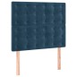 vidaXL Boxspringbett mit Matratze Dunkelblau 90x200 cm Samt vidaXL Boxspringbett mit Matratze Dunkelblau 90x200 cm Samt