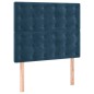 vidaXL Boxspringbett mit Matratze Dunkelblau 90x190 cm Samt vidaXL Boxspringbett mit Matratze Dunkelblau 90x190 cm Samt