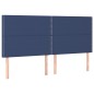 vidaXL Boxspringbett mit Matratze Blau 160x200 cm Stoff vidaXL Boxspringbett mit Matratze Blau 160x200 cm Stoff