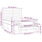 vidaXL Boxspringbett mit Matratze Blau 140x190 cm Stoff vidaXL Boxspringbett mit Matratze Blau 140x190 cm Stoff