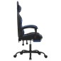 vidaXL Gaming-Stuhl mit Fußstütze Schwarz und Blau Kunstleder vidaXL Gaming-Stuhl mit Fußstütze Schwarz und Blau Kunstleder