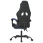 vidaXL Gaming-Stuhl mit Fußstütze Schwarz und Blau Kunstleder vidaXL Gaming-Stuhl mit Fußstütze Schwarz und Blau Kunstleder