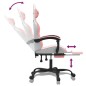 vidaXL Gaming-Stuhl mit Fußstütze Weiß und Rosa Kunstleder vidaXL Gaming-Stuhl mit Fußstütze Weiß und Rosa Kunstleder