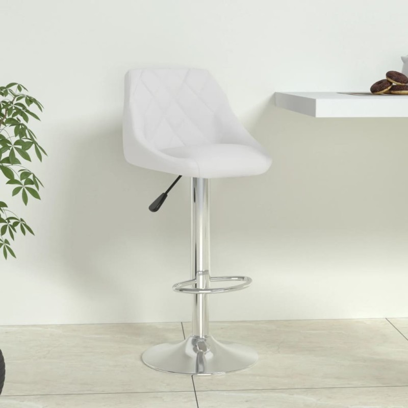 vidaXL Barhocker Weiß Kunstleder vidaXL Barhocker Weiß Kunstleder