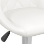 vidaXL Barhocker Weiß Kunstleder vidaXL Barhocker Weiß Kunstleder