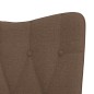 vidaXL Schaukelstuhl Braun Stoff vidaXL Schaukelstuhl Braun Stoff