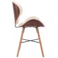 vidaXL Esszimmerstühle 2 Stk. Cremeweiß Kunstleder und Bugholz vidaXL Esszimmerstühle 2 Stk. Cremeweiß Kunstleder und Bugholz