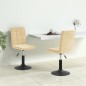 vidaXL Esszimmerstühle 2 Stk. Drehbar Creme Samt vidaXL Esszimmerstühle 2 Stk. Drehbar Creme Samt