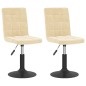 vidaXL Esszimmerstühle 2 Stk. Drehbar Creme Samt vidaXL Esszimmerstühle 2 Stk. Drehbar Creme Samt