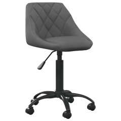 vidaXL Esszimmerstuhl Dunkelgrau Samt