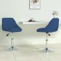 vidaXL Esszimmerstühle 2 Stk. Drehbar Blau Samt vidaXL Esszimmerstühle 2 Stk. Drehbar Blau Samt