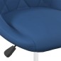 vidaXL Esszimmerstühle 2 Stk. Drehbar Blau Samt vidaXL Esszimmerstühle 2 Stk. Drehbar Blau Samt